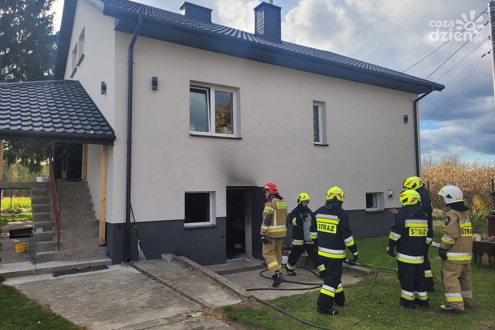 Pożar w kotłowni budynku mieszkalnego w Wojcieszycach