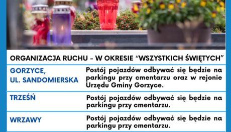 Organizacja ruchu przy cmentarzach w gminie Gorzyce w dniu Wszystkich Świętych