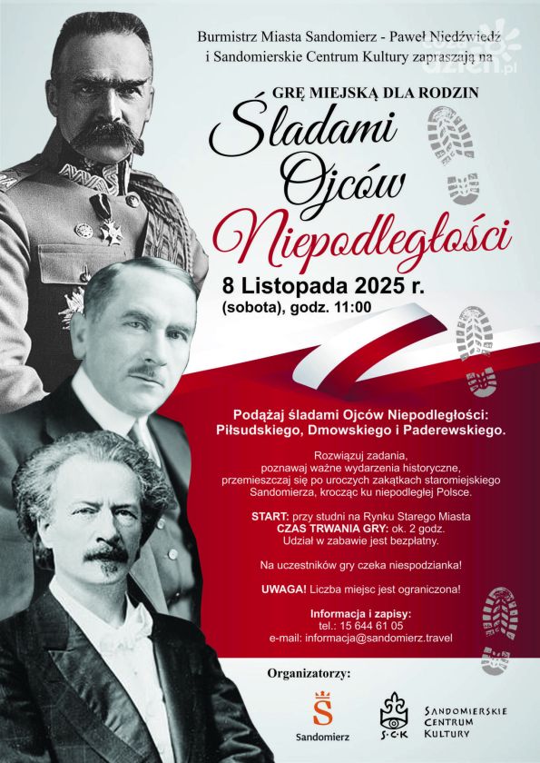 Rodzinna gra miejska „Śladami Ojców Niepodległości” w Sandomierzu