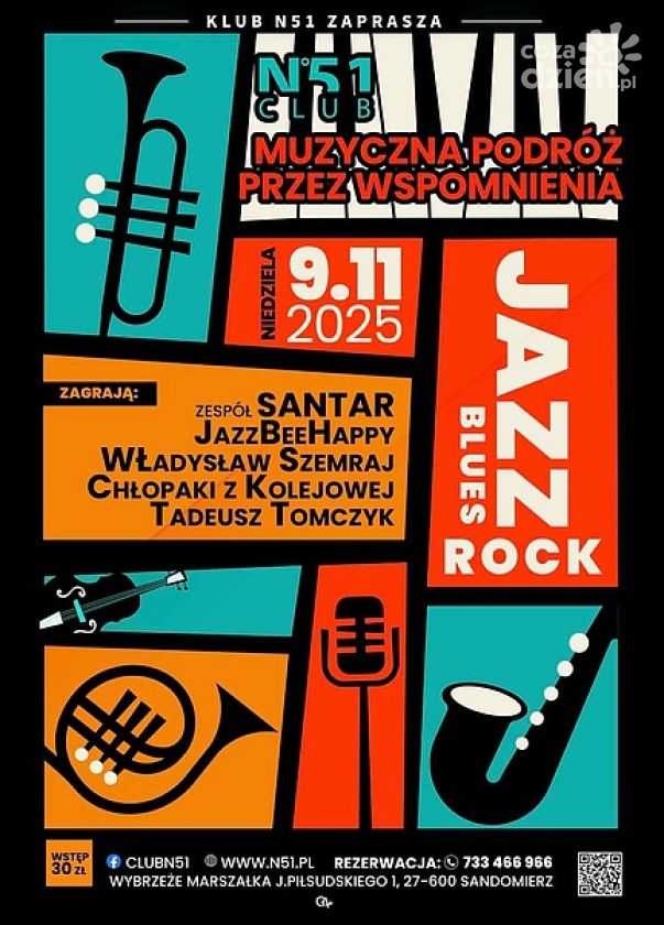 „Muzyczna podróż przez wspomnienia” – koncert w klubie N51 już 9 listopada