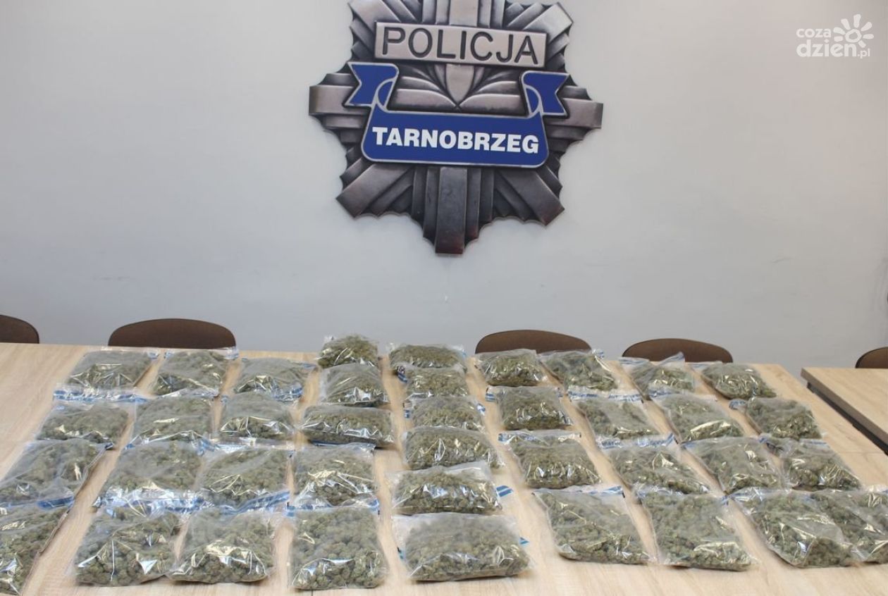 Ponad 21 kilogramów narkotyków przejęli tarnobrzescy policjanci. Dwóch mężczyzn trafiło do aresztu