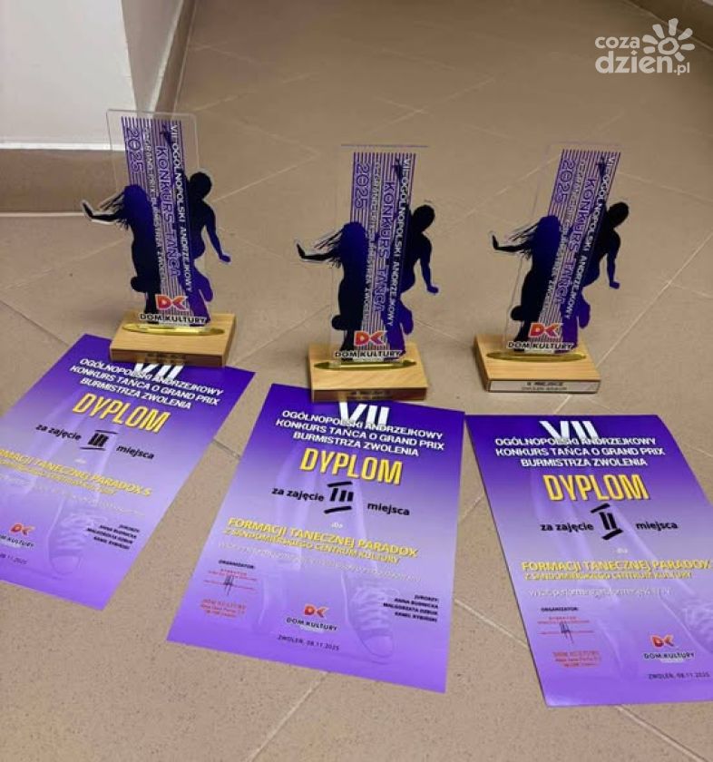 Tancerki Paradox z kolejnymi nagrodami w Zwoleniu