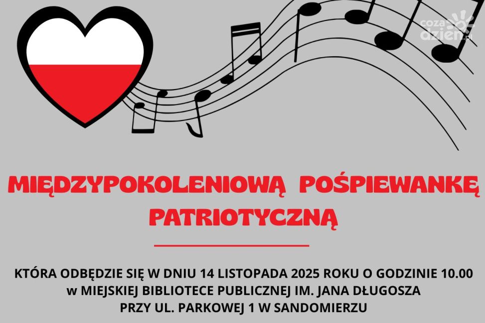 Międzypokoleniowa pośpiewanka patriotyczna w Sandomierzu