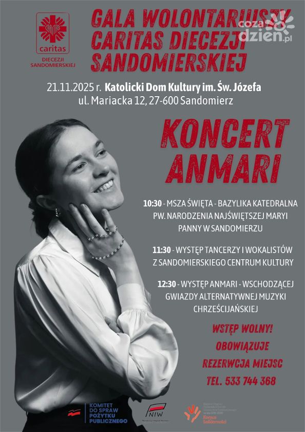 Gala Wolontariuszy Caritas Diecezji Sandomierskiej już 21 listopada