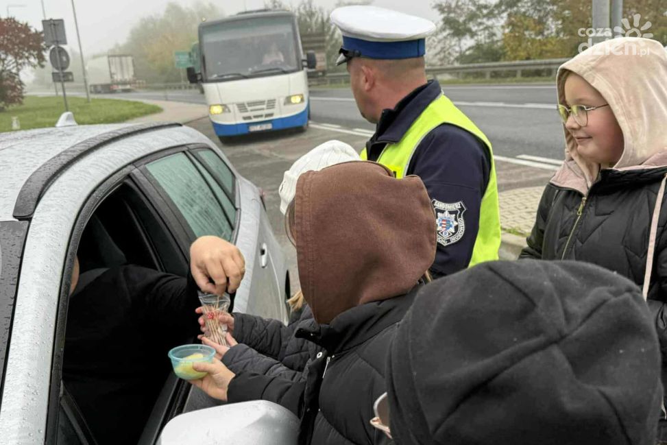 „Odblaskowa Szkoła” w Sandomierzu – SP nr 2 promuje bezpieczeństwo na drodze