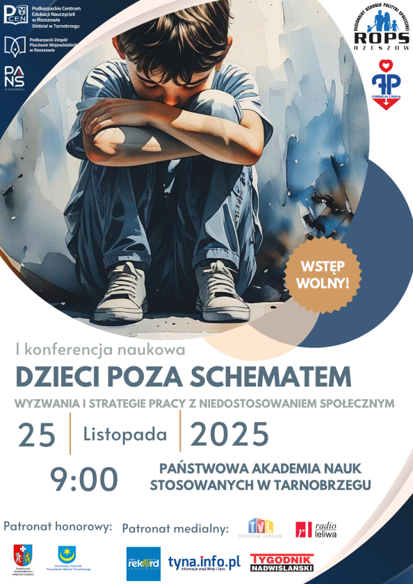 Konferencja „Dzieci poza schematem” już 25 listopada 2025 roku w Tarnobrzegu. Eksperci będą debatować o rosnących wyzwaniach w pracy z dziećmi i młodzieżą