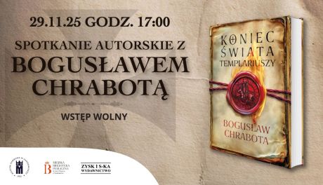 „Koniec świata Templariuszy” – spotkanie autorskie z Bogusławem Chrabotą w Sandomierzu