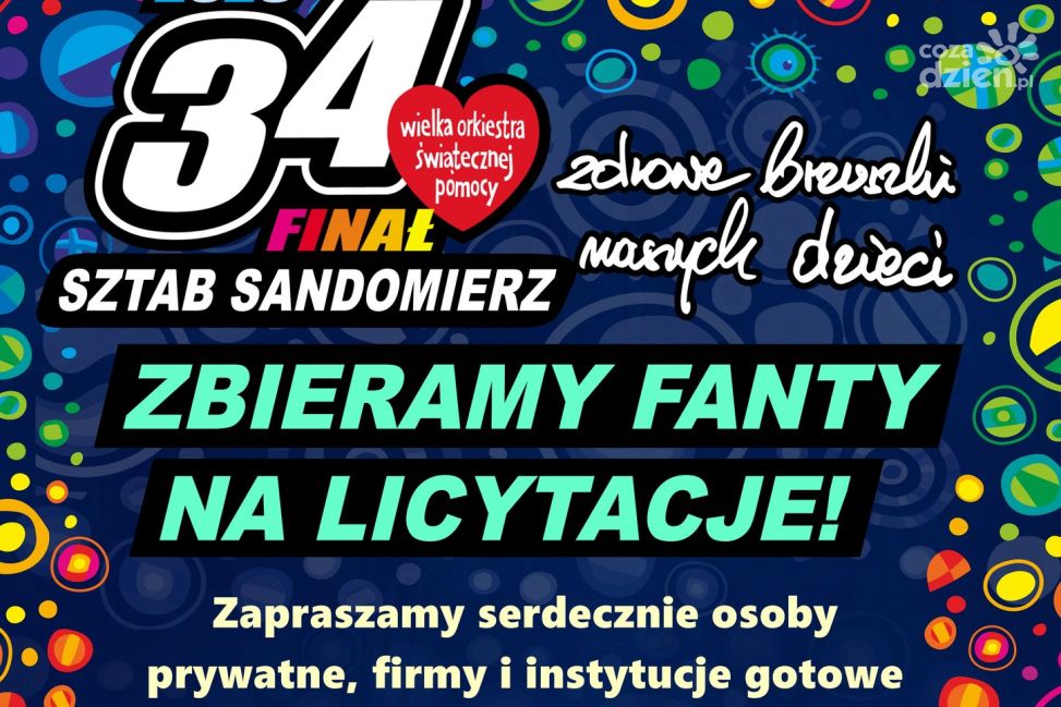 Trwa zbiórka fantów na 34. Finał WOŚP w Sandomierzu