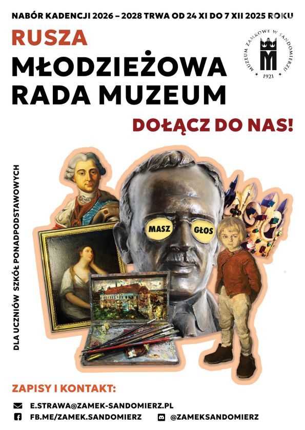 Muzeum Zamkowe w Sandomierzu powołuje Młodzieżową Radę. Nabór rusza 24 listopada