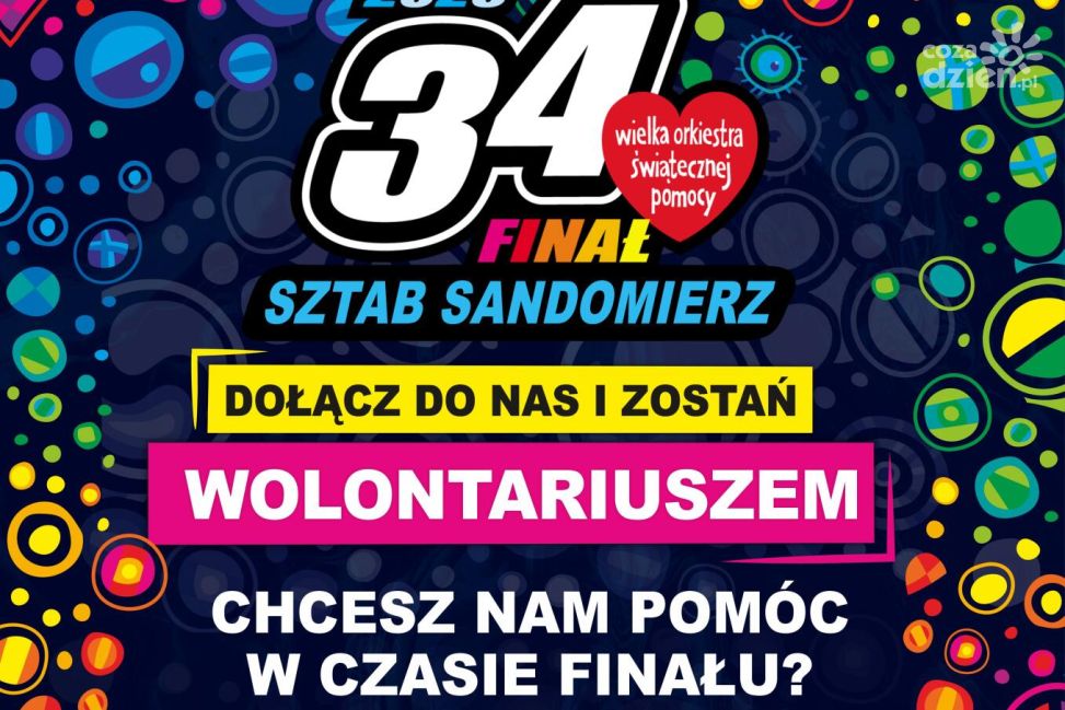 Ruszył nabór wolontariuszy do 34. Finału WOŚP w Sandomierzu