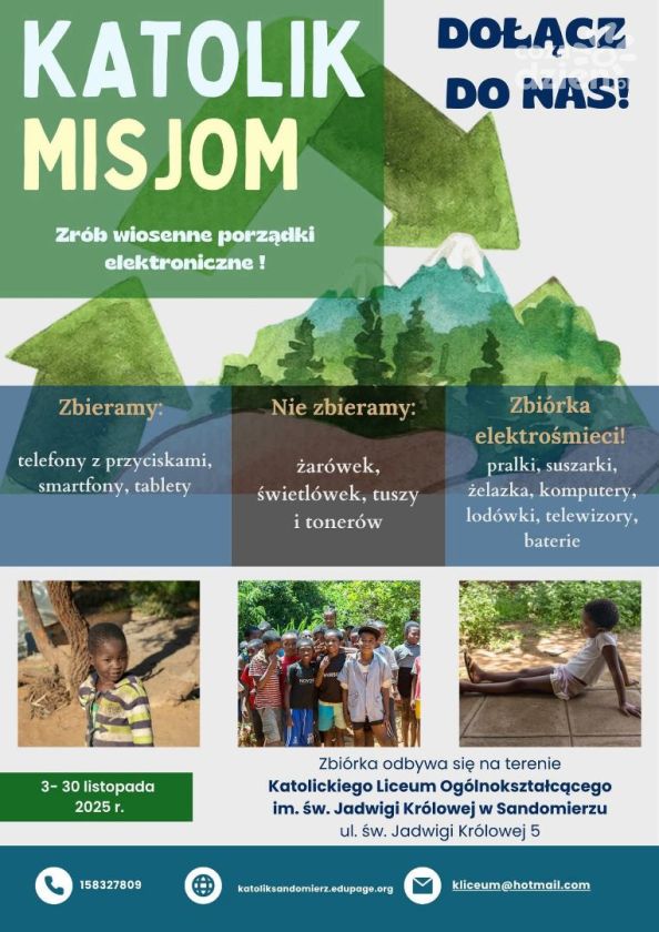 Katolickie Liceum w Sandomierzu organizuje zbiórkę elektrośmieci