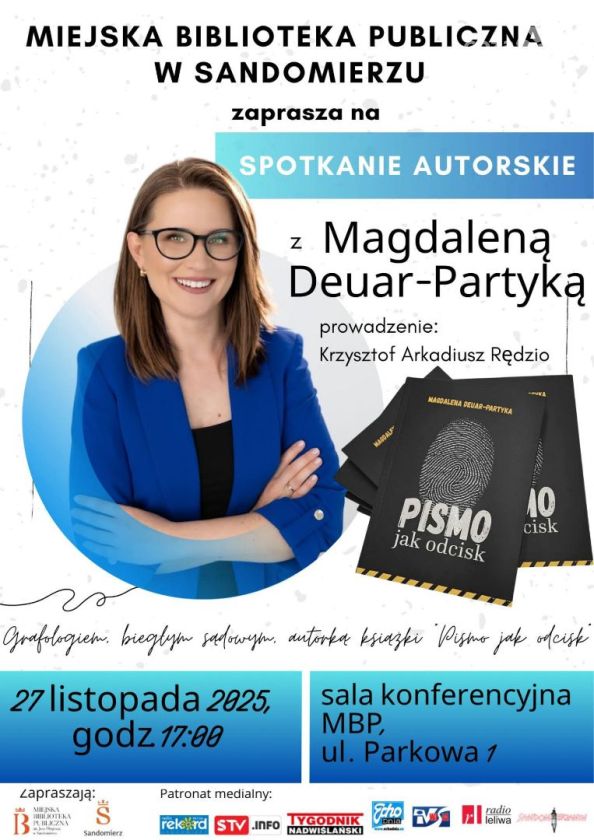 „Pismo jak odcisk”. Spotkanie z grafologiem w MBP w Sandomierzu