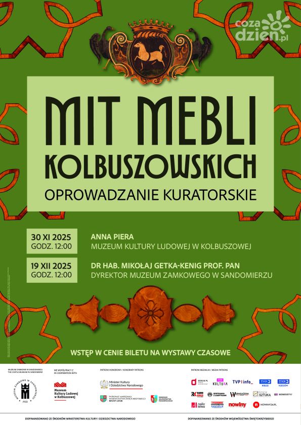 „Mit mebli kolbuszowskich” – kuratorskie oprowadzania w Zamku Królewskim w Sandomierzu