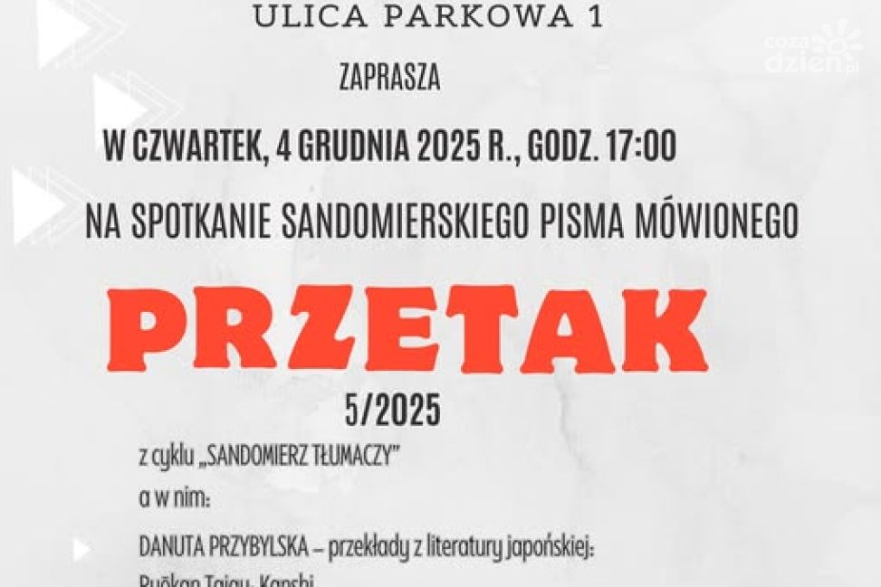 Miejska Biblioteka Publiczna w Sandomierzu zaprasza na premierę 5. numeru „Przetaku” – Sandomierskiego Pisma Mówionego