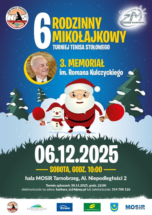 Rodzinny Turniej Mikołajkowy upamiętniający Romana Kulczyckiego