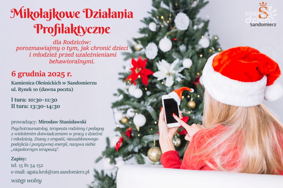 Mikołajkowe spotkania profilaktyczne dla rodziców w Sandomierzu