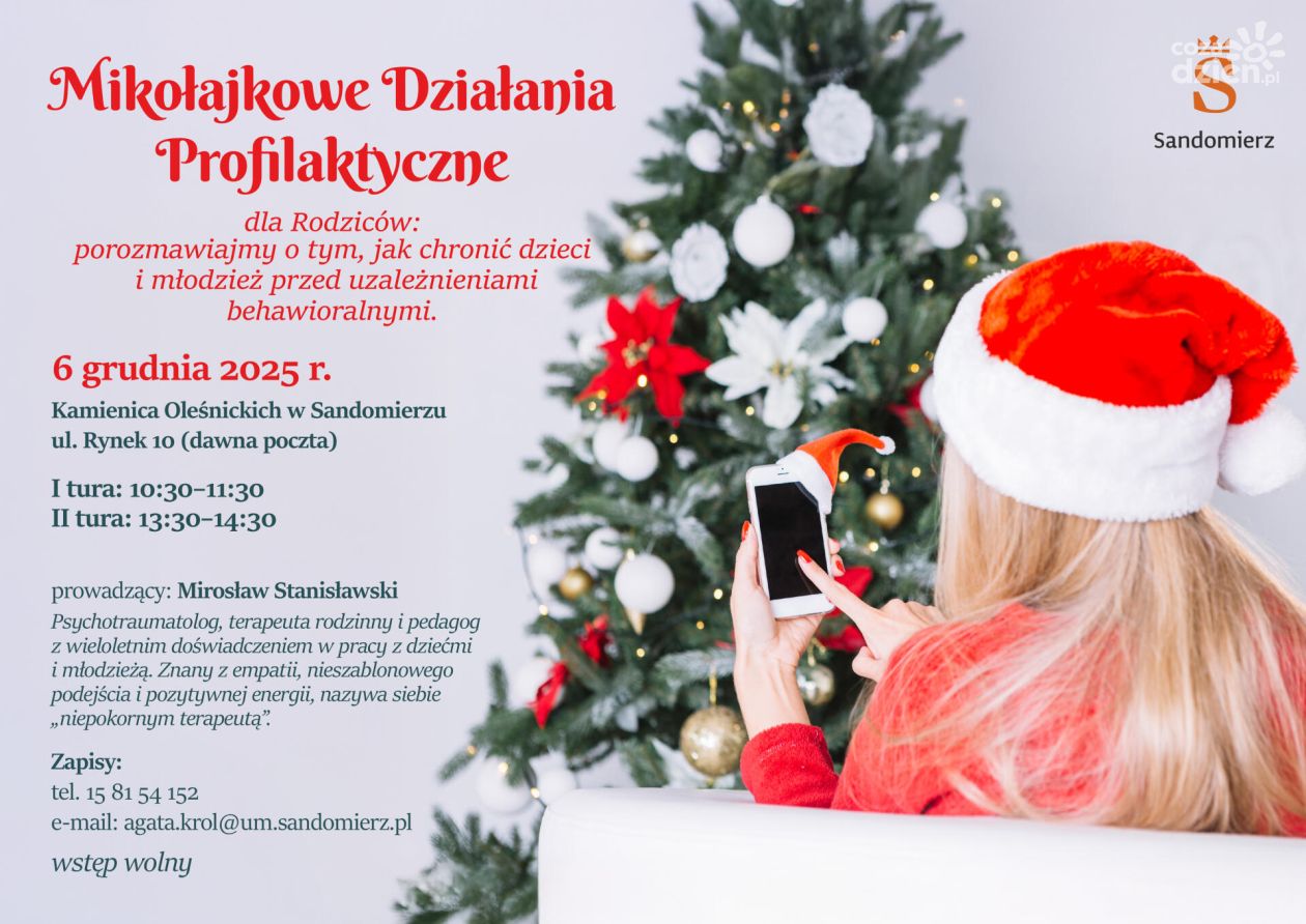Mikołajkowe spotkania profilaktyczne dla rodziców w Sandomierzu