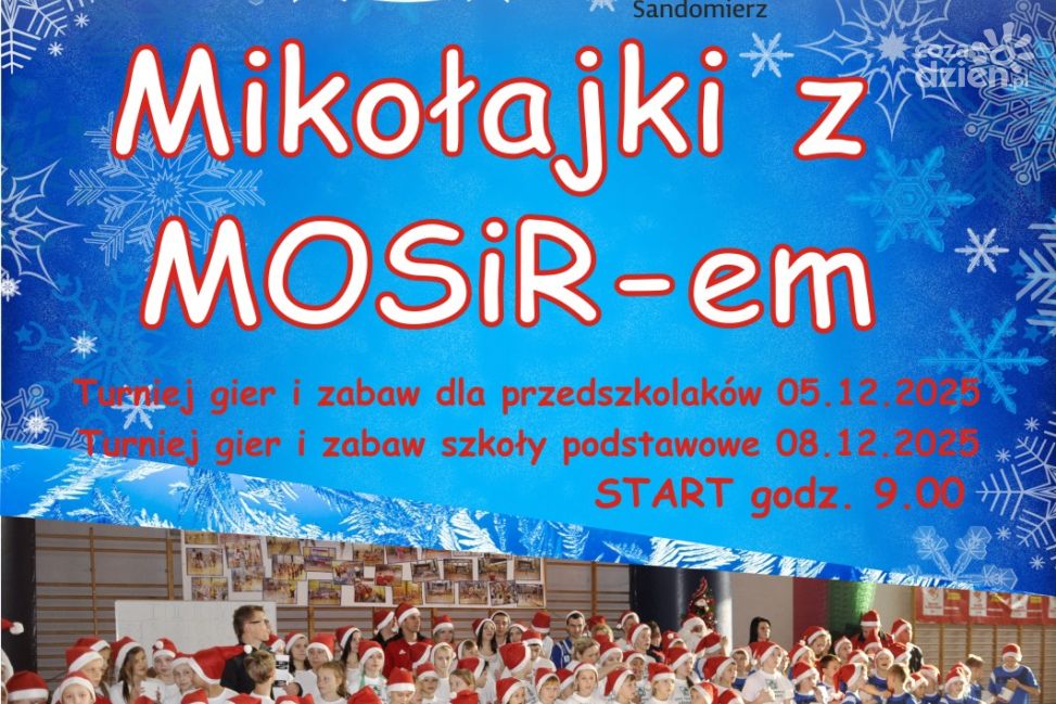 Mikołajki pełne uśmiechu i sportu w Sandomierzu z MOSiR-em