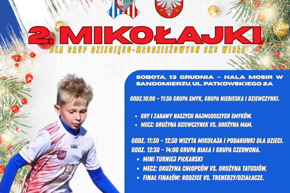 Świąteczne Mikołajki dla młodych wiślaków