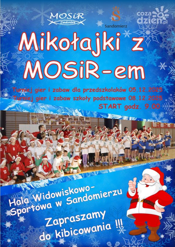 Mikołajki pełne uśmiechu i sportu w Sandomierzu z MOSiR-em