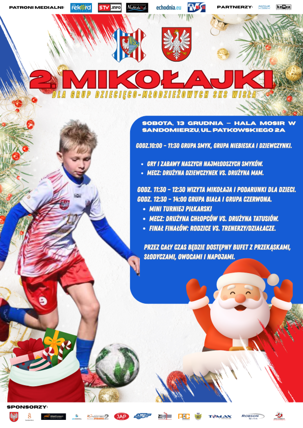 Świąteczne Mikołajki dla młodych wiślaków