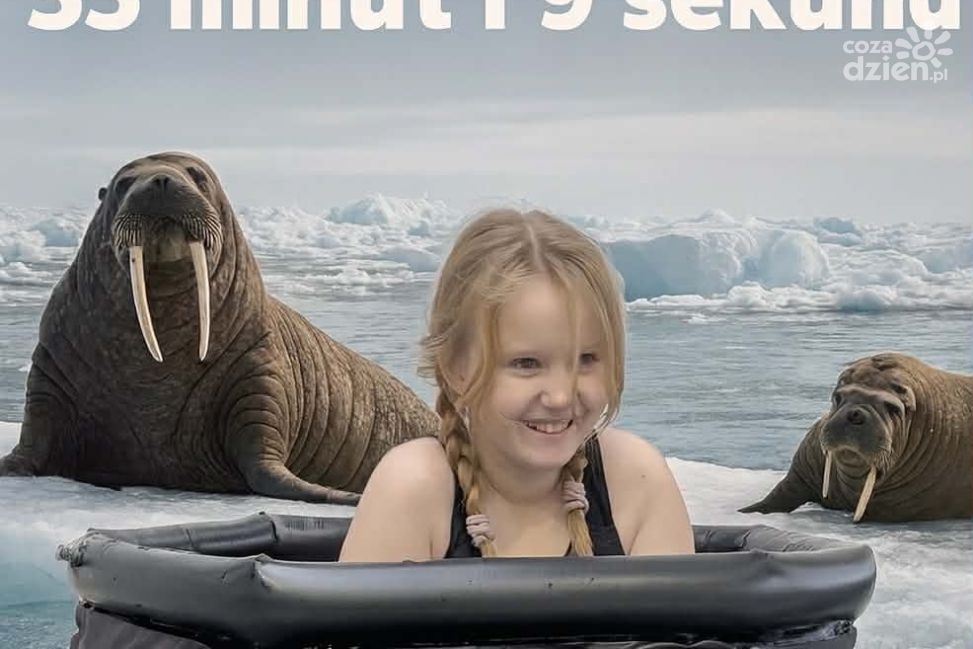 Helenka Jagielska ustanawia rekord świata w morsowaniu!