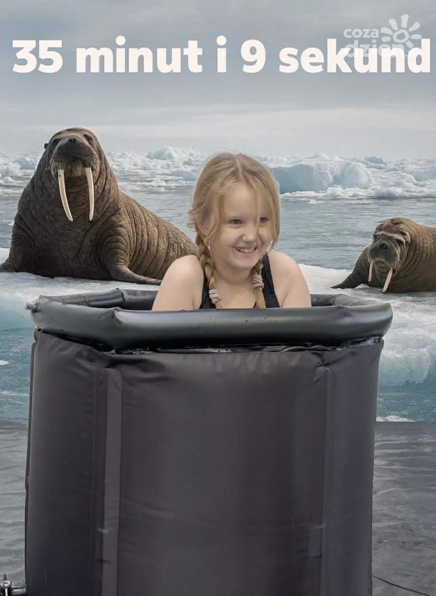 Helenka Jagielska ustanawia rekord świata w morsowaniu!