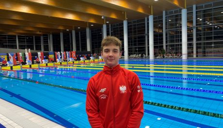 Albert Borkowski z UKS Delfin Tarnobrzeg w czołówce na zawodach w Sopronie