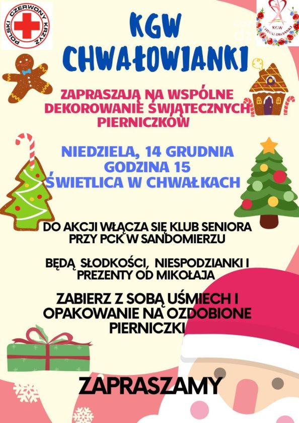 Wspólne dekorowanie pierniczków w Chwałkach. Świąteczna akcja dla całych rodzin