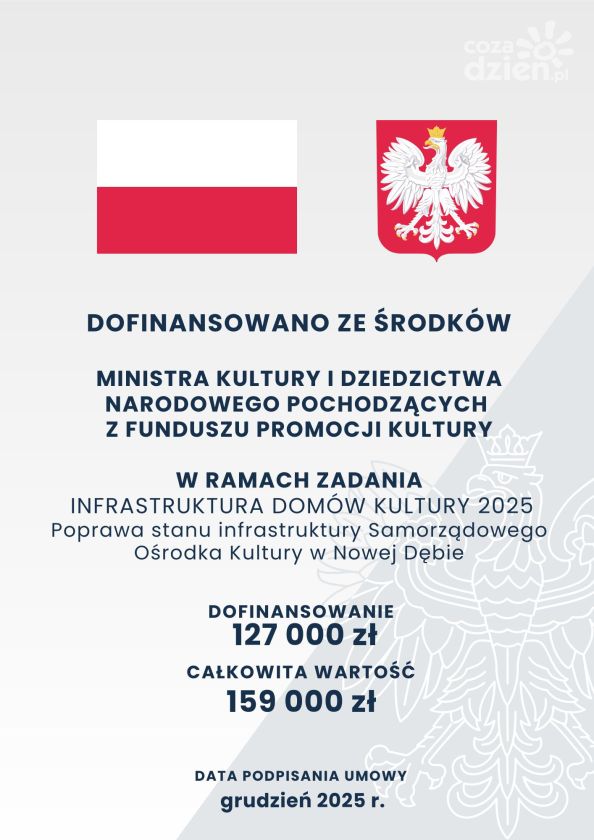 Nowa Dęba otrzymała dofinansowanie na modernizację Samorządowego Ośrodka Kultury