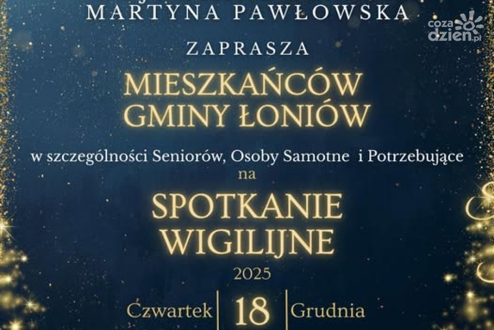 Spotkanie Wigilijne dla mieszkańców Gminy Łoniów