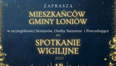 Spotkanie Wigilijne dla mieszkańców Gminy Łoniów