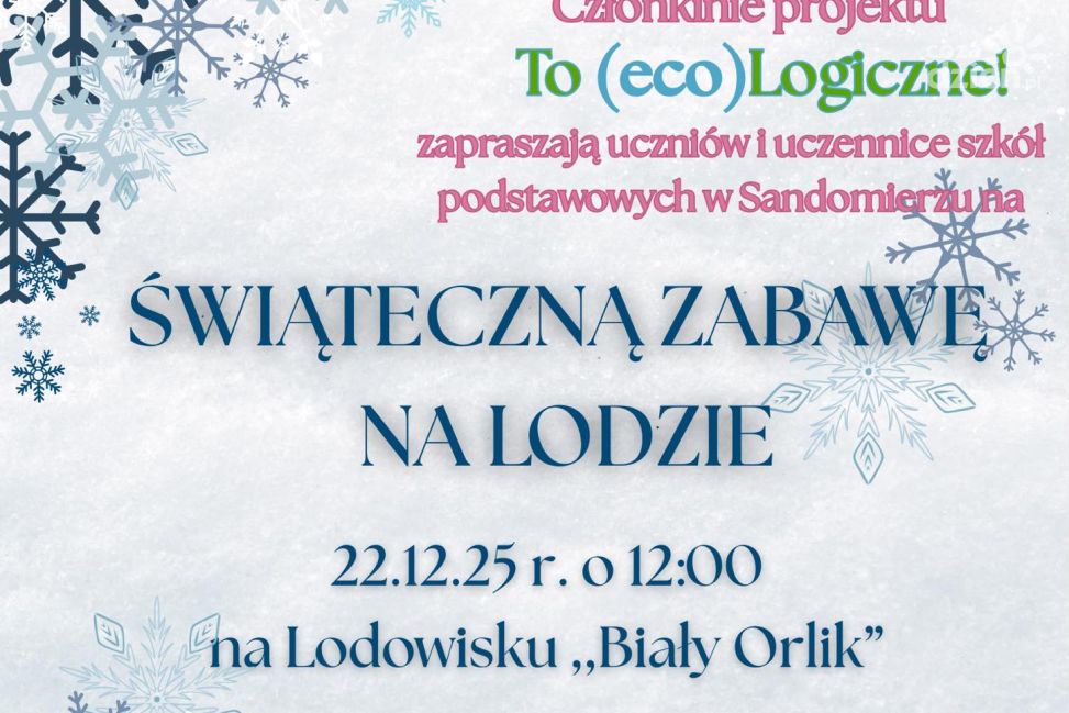 Świąteczna zabawa na lodzie w Sandomierzu. Edukacja, ruch i gorąca czekolada