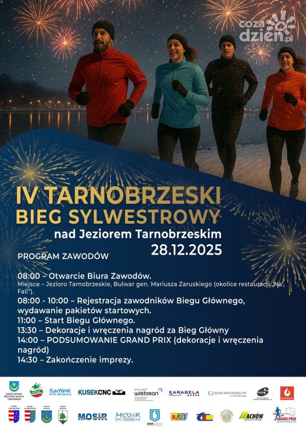 Sylwester pełen wrażeń sportowych - Tarnobrzeski Bieg Sylwestrowy już 28 grudnia!