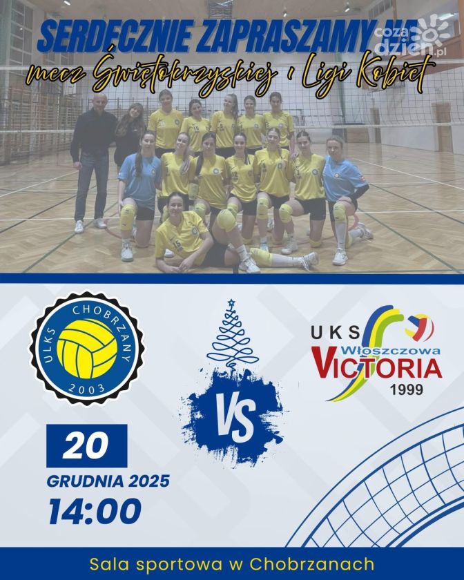 Sobota pełna sportowych emocji w Chobrzanach – mecz seniorek i świąteczny turniej pokoleń