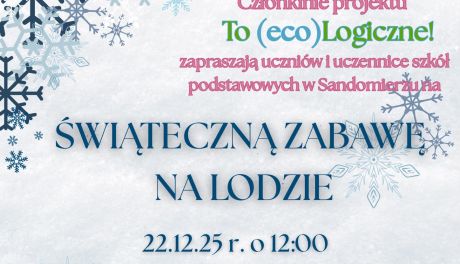 Świąteczna zabawa na lodzie w Sandomierzu. Edukacja, ruch i gorąca czekolada