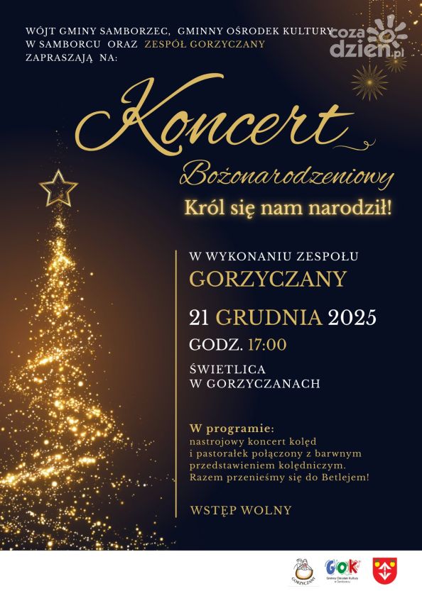 Magia świąt w Gminie Samborzec. Koncert bożonarodzeniowy już 21 grudnia