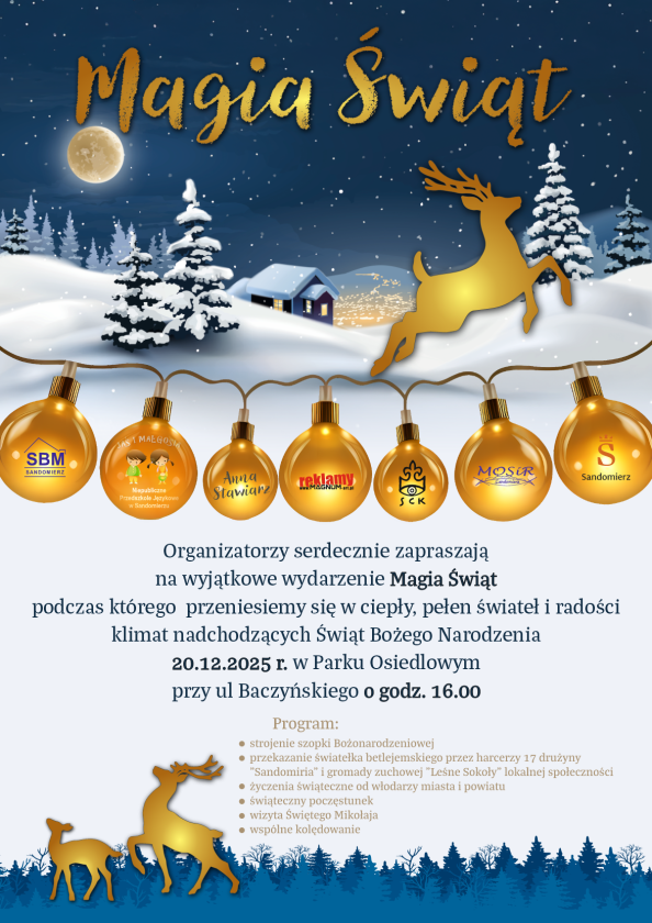 Świąteczne spotkanie dla mieszkańców. „Magia Świąt” już 20 grudnia