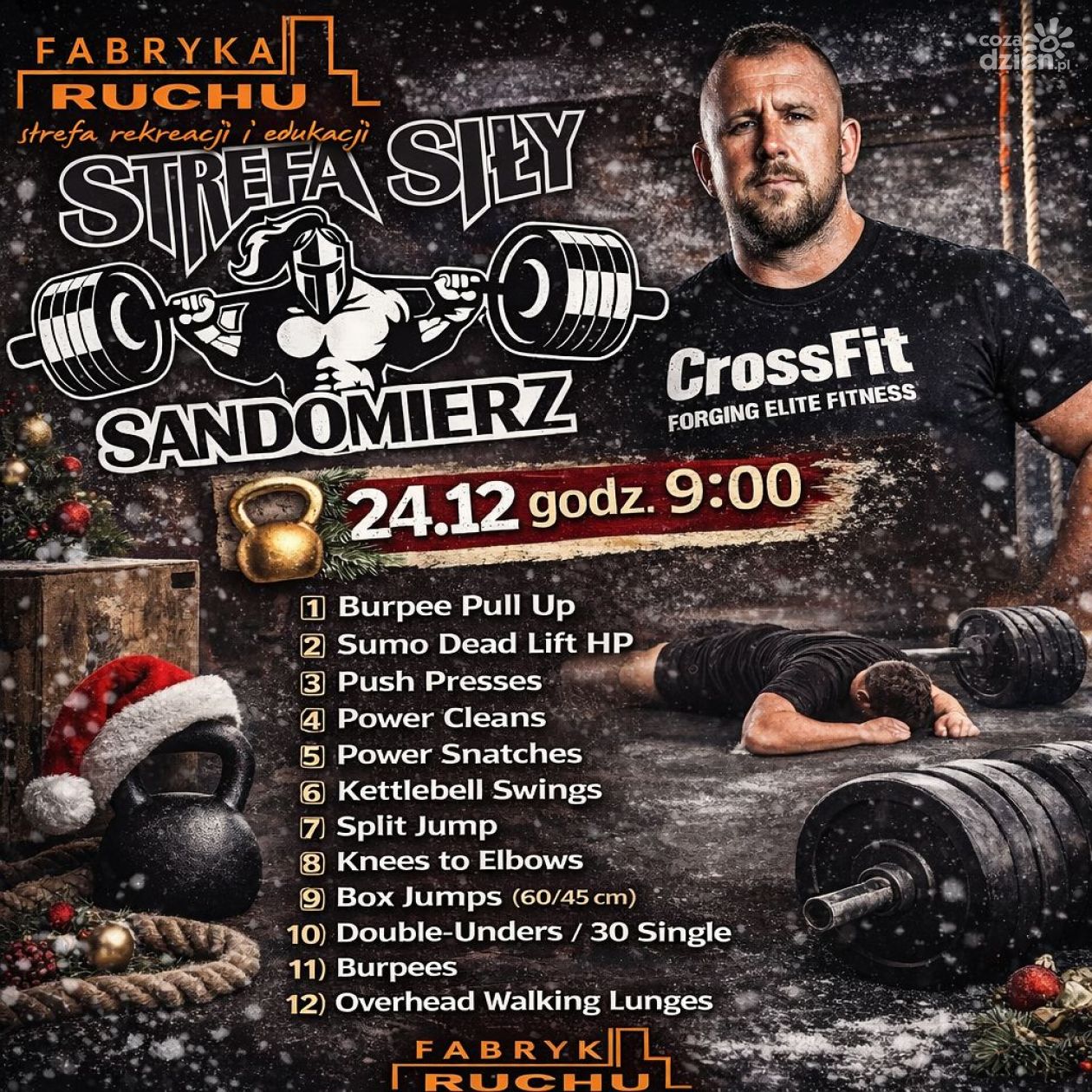 Wigilijny trening w Fabryce Ruchu w Sandomierzu