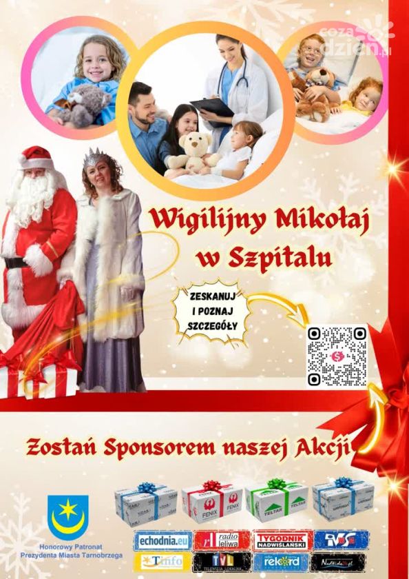 „Wigilijny Mikołaj w Szpitalu” po raz trzeci w Tarnobrzegu