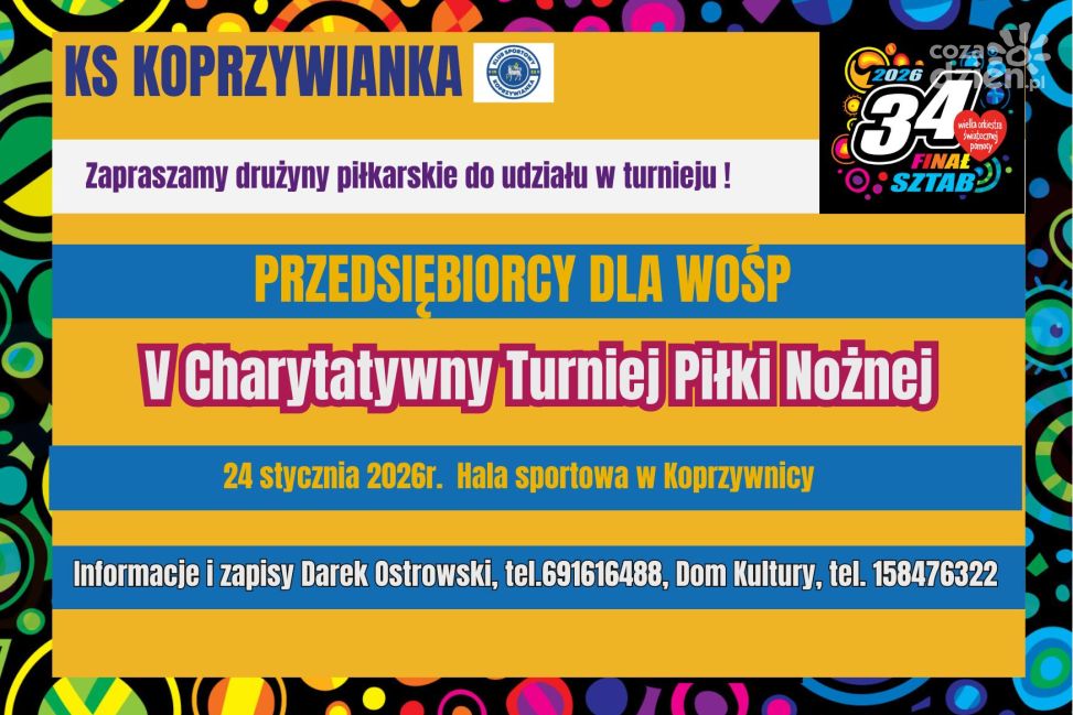 Piłkarskie granie dla WOŚP w Koprzywnicy