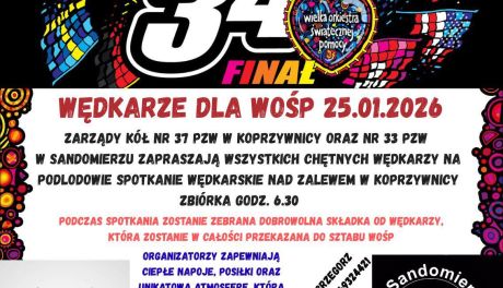 Wędkarze z Koprzywnicy i Sandomierza zagrają dla WOŚP. Podlodowe spotkanie nad zalewem