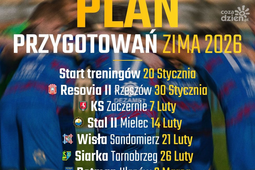Stal Nowa Dęba odsłania plan zimowych przygotowań. Treningi od 20 stycznia