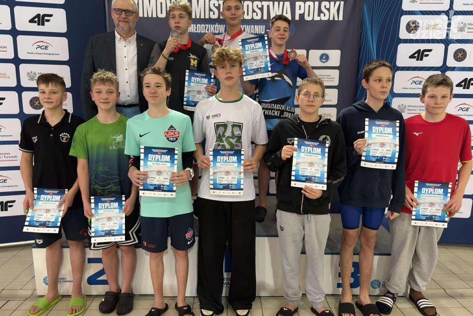 Znakomita końcówka roku pływaków KAJMANa Połaniec na mistrzostwach Polski