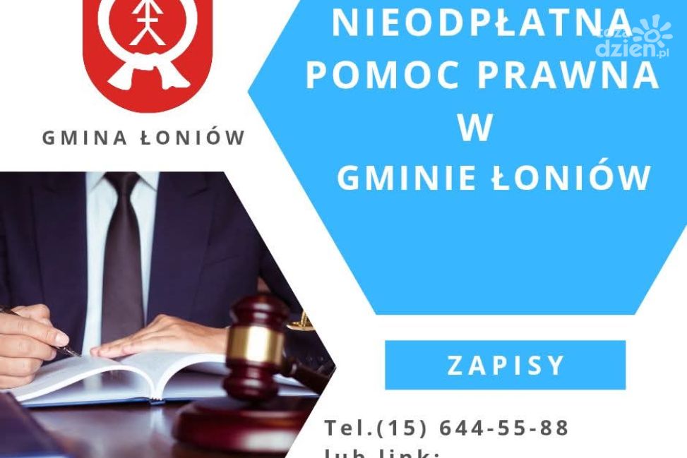 Nieodpłatna pomoc prawna dostępna w Urzędzie Gminy Łoniów od 2026 roku