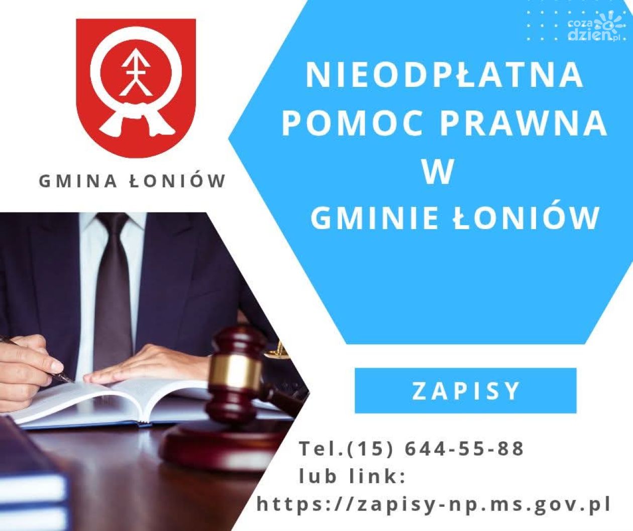 Nieodpłatna pomoc prawna dostępna w Urzędzie Gminy Łoniów od 2026 roku