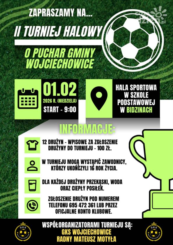 Halowy turniej o Puchar Gminy Wojciechowice już 1 lutego