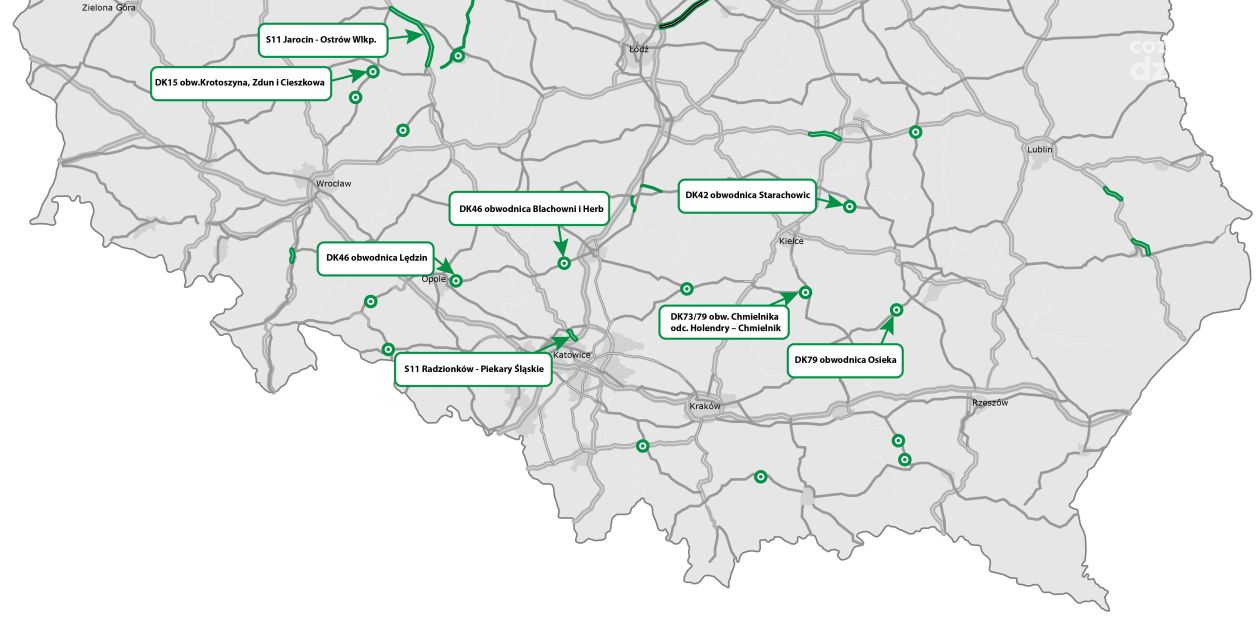 Przetargi drogowe 2026: obwodnice i ekspresówki w województwie świętokrzyskim i całej Polsce