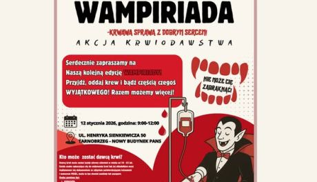 W Tarnobrzegu odbędzie się akcja honorowego krwiodawstwa „Wampiriada 2026”