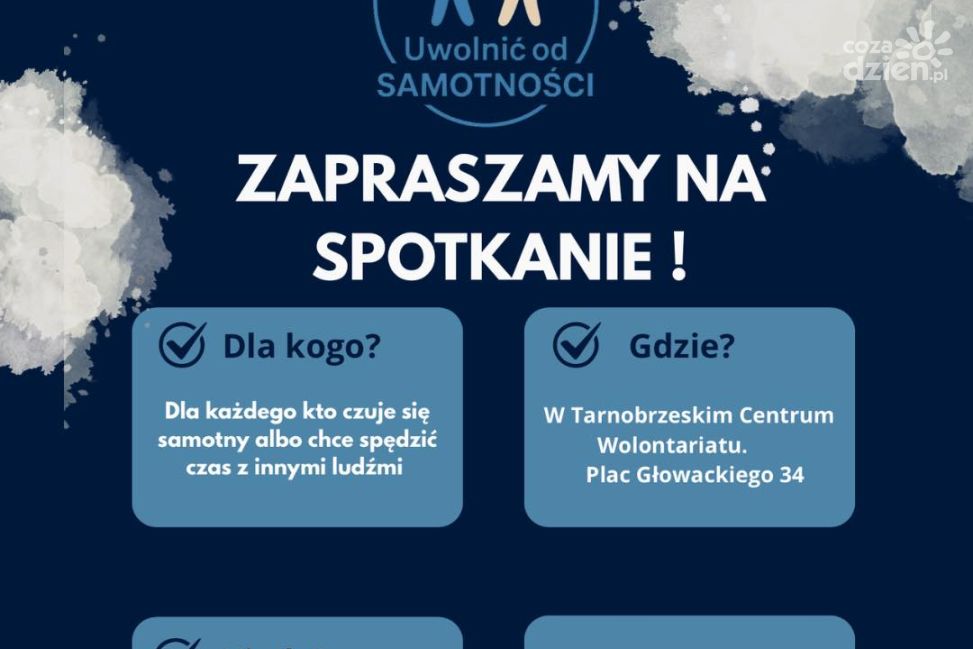 „Uwolnić od Samotności” – spotkanie dla osób szukających rozmowy i towarzystwa